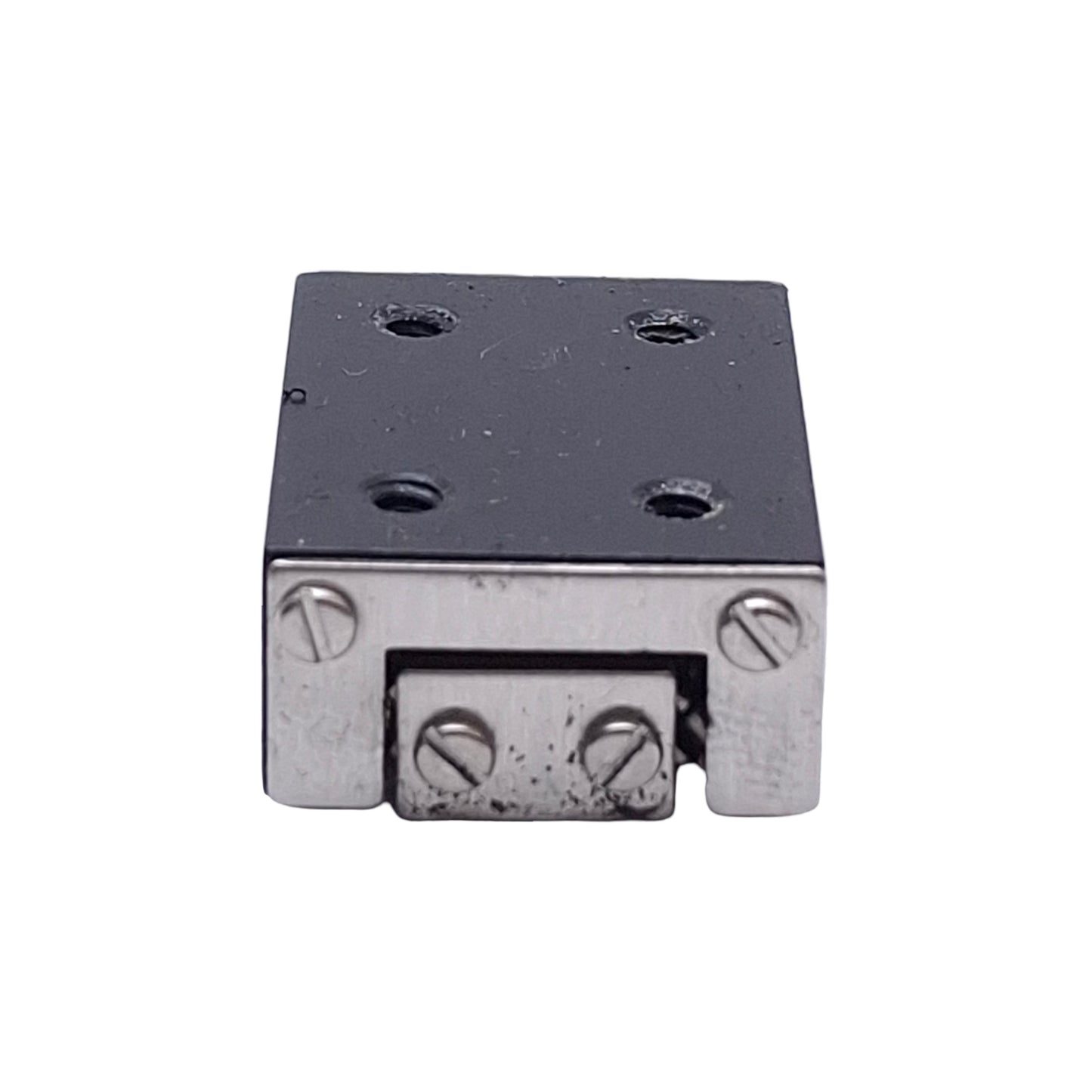 Used Del-Tron RE-1 Crossed Roller Linear Slide, Travel: 0.5", 1.06" x 0.75" x 0.41"