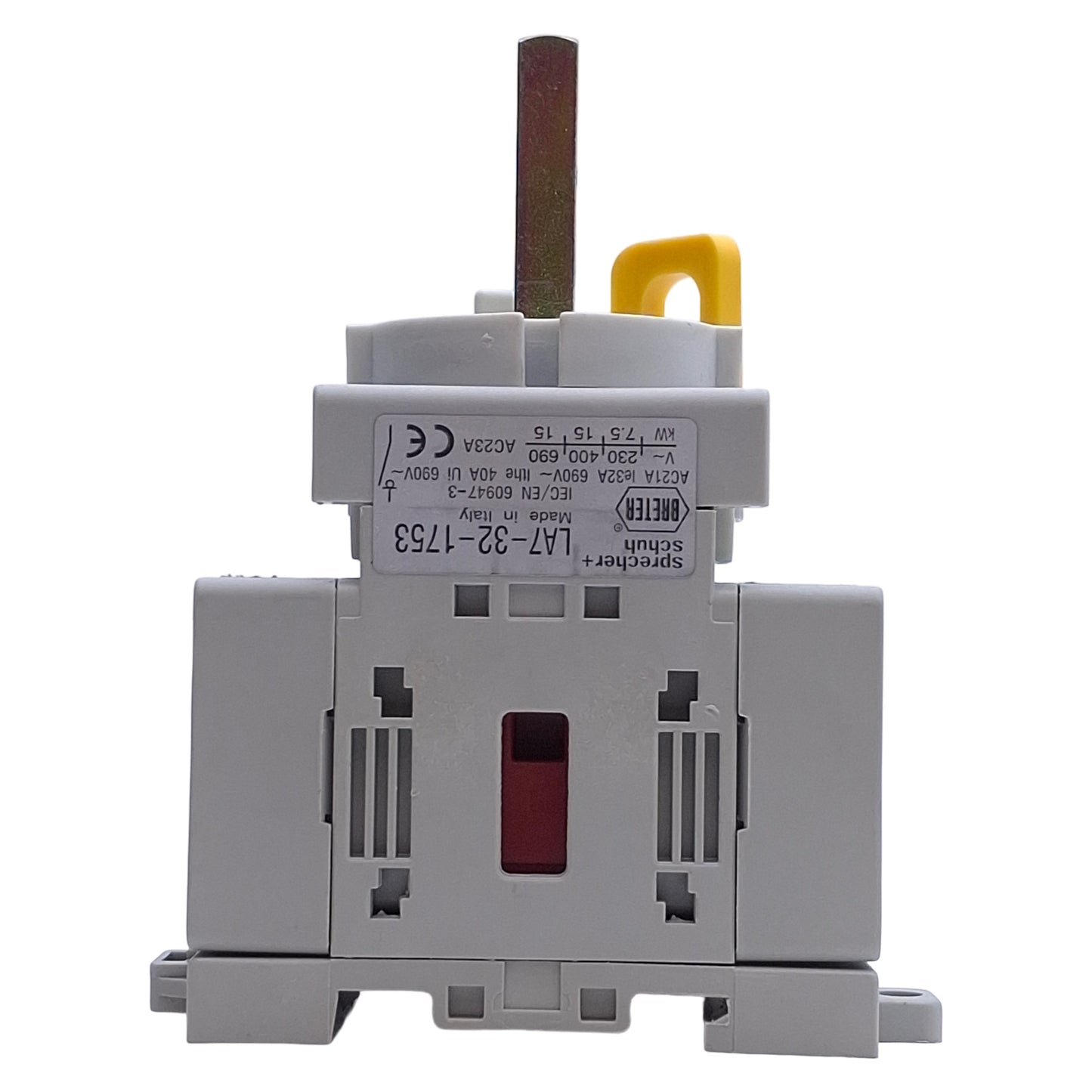 Used Sprecher & Schuh LA7-32-1753 Disconnect Switch, 3-Pole, 600VAC 32A Rating