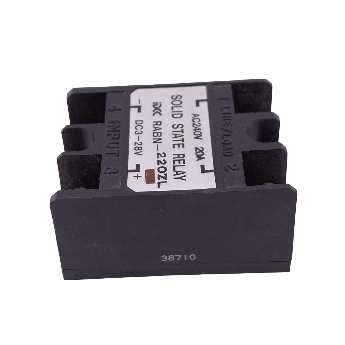 Used Lot of 4 IDEC RABN-220ZL Solid State Relays, SPST-NO, 5-30VDC In, 200VAC 20A Max