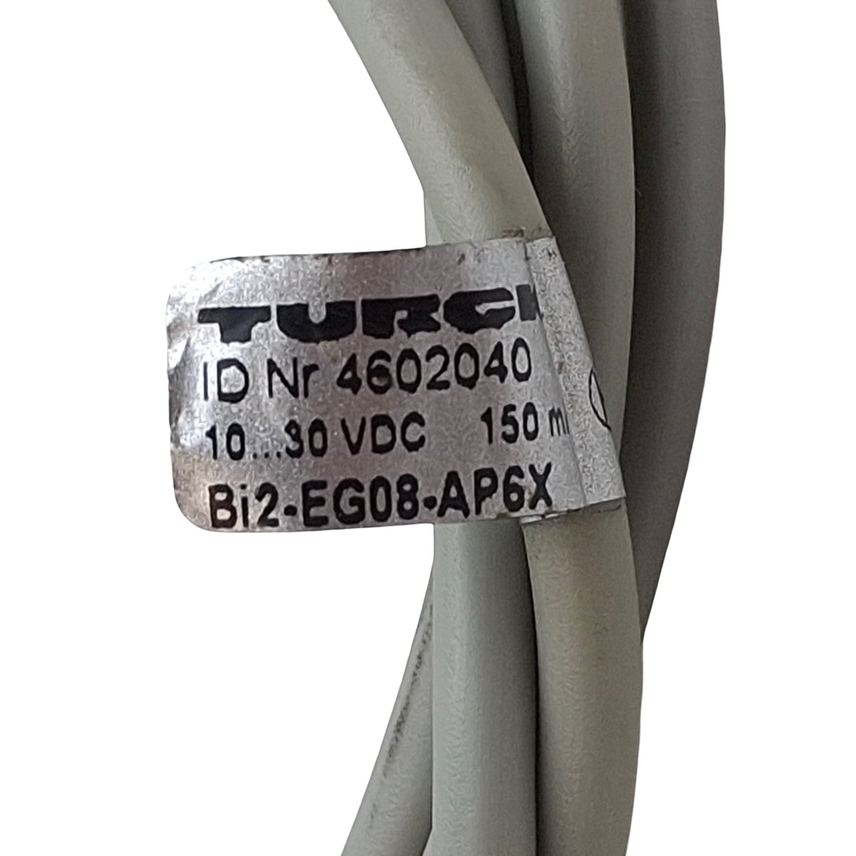 Used Turck BI2-EG08-AP6X Inductive Sensor, PNP NO, 2mm Range, 10-30VDC, M8, 3-Wire
