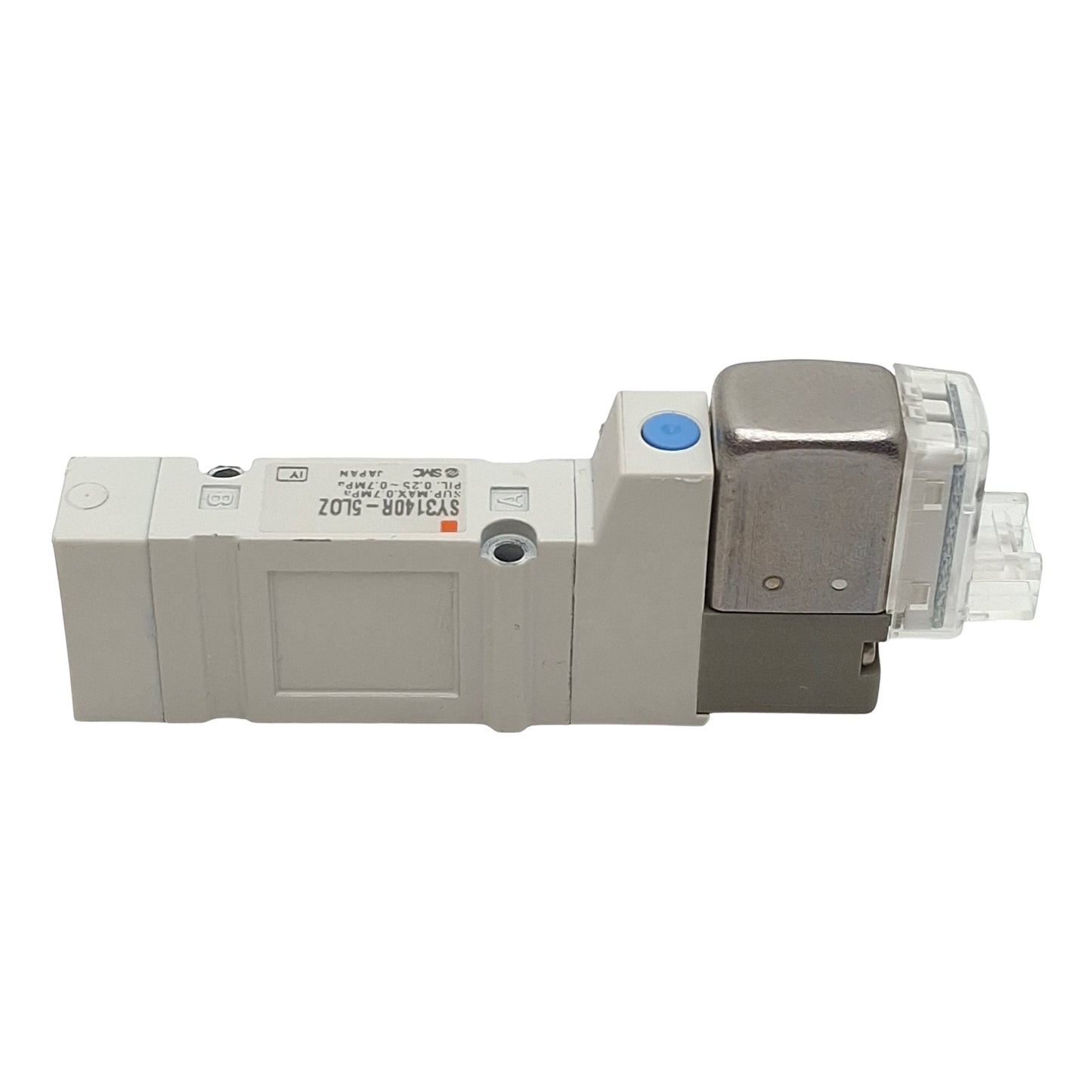 Used SMC SY3140R-5LOZ Solenoid Valve, 2-Pos 5-Port, 0.7MPa Max, 24VDC Coil