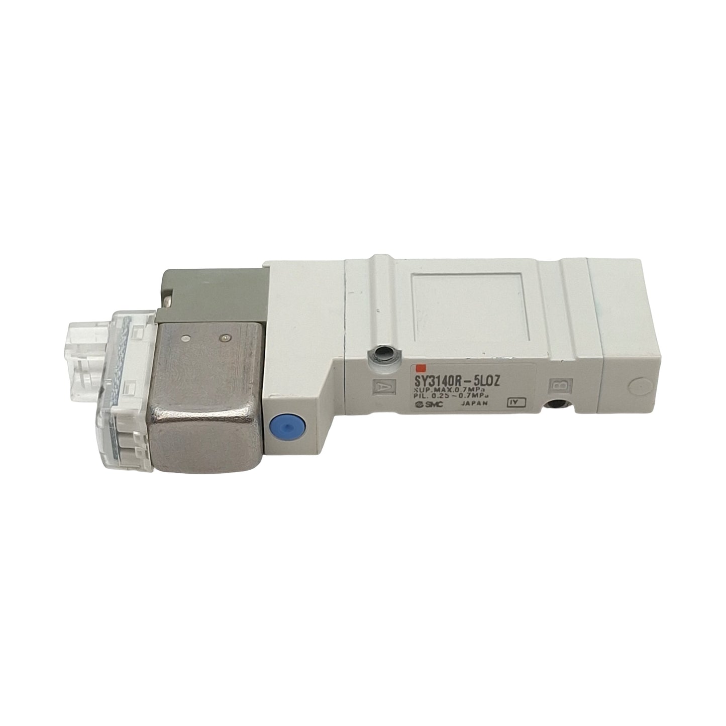 Used SMC SY3140R-5LOZ Solenoid Valve, 2-Pos 5-Port, 0.7MPa Max, 24VDC Coil