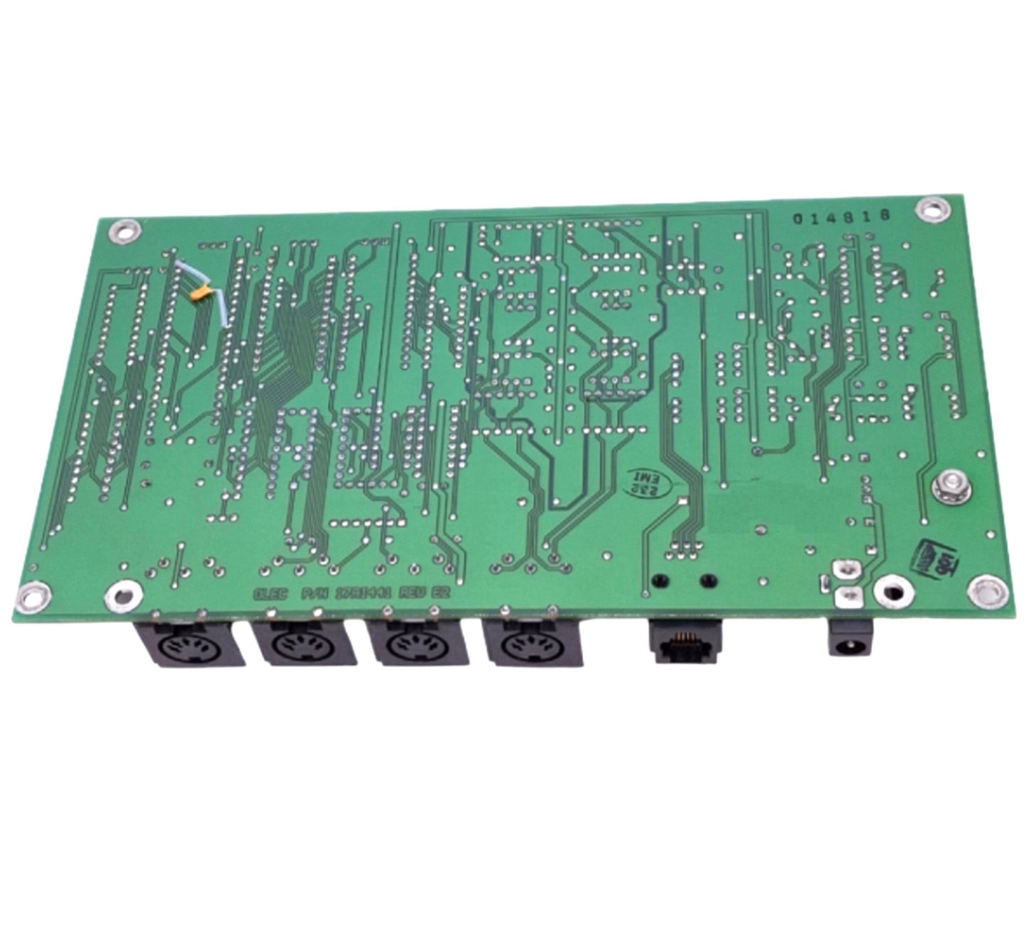 Used Olec 17AI441 REV E2 Remote System Board, 4-Channel 5-Pin DIN Ports, RJ12