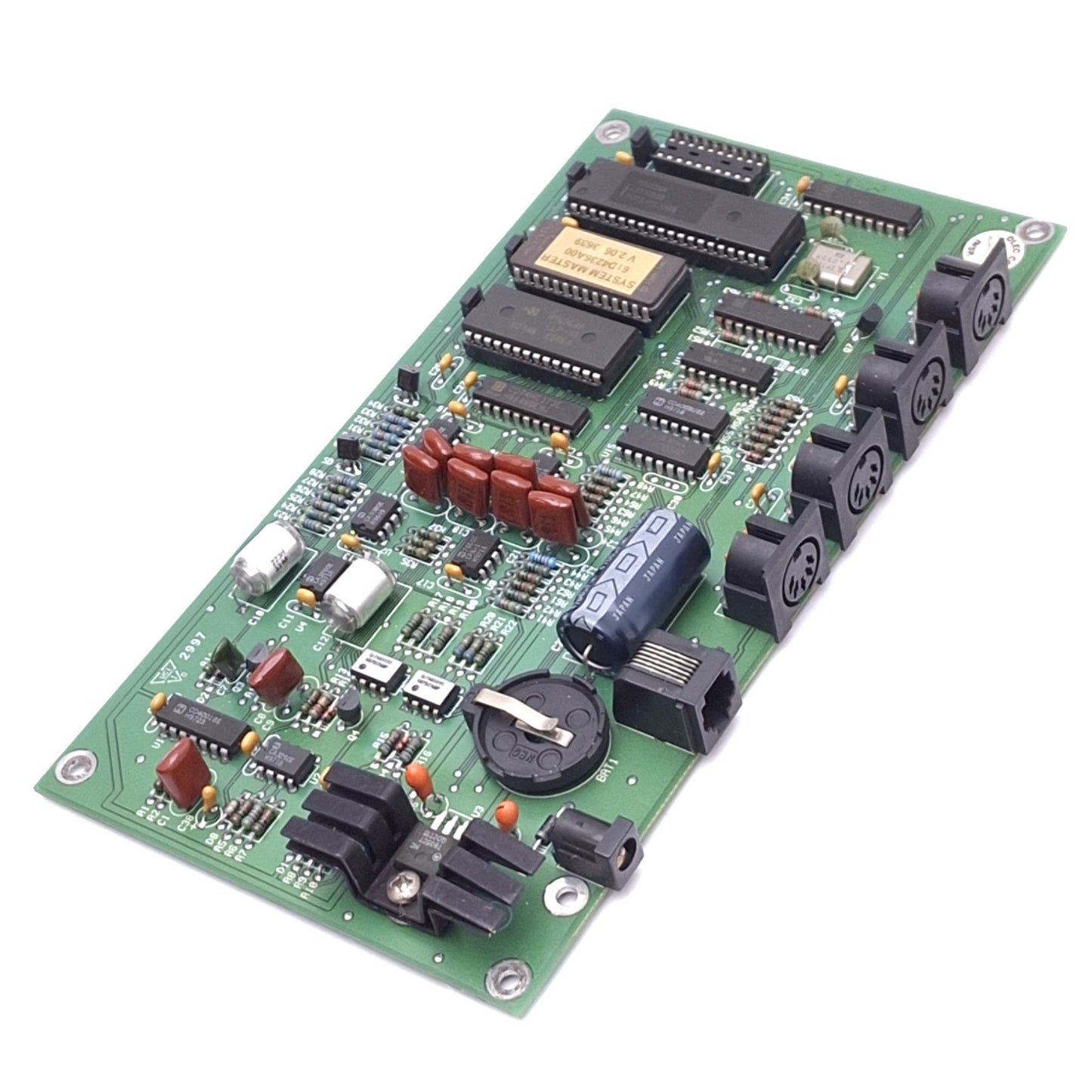 Used Olec 17AI441 REV E2 Remote System Board, 4-Channel 5-Pin DIN Ports, RJ12