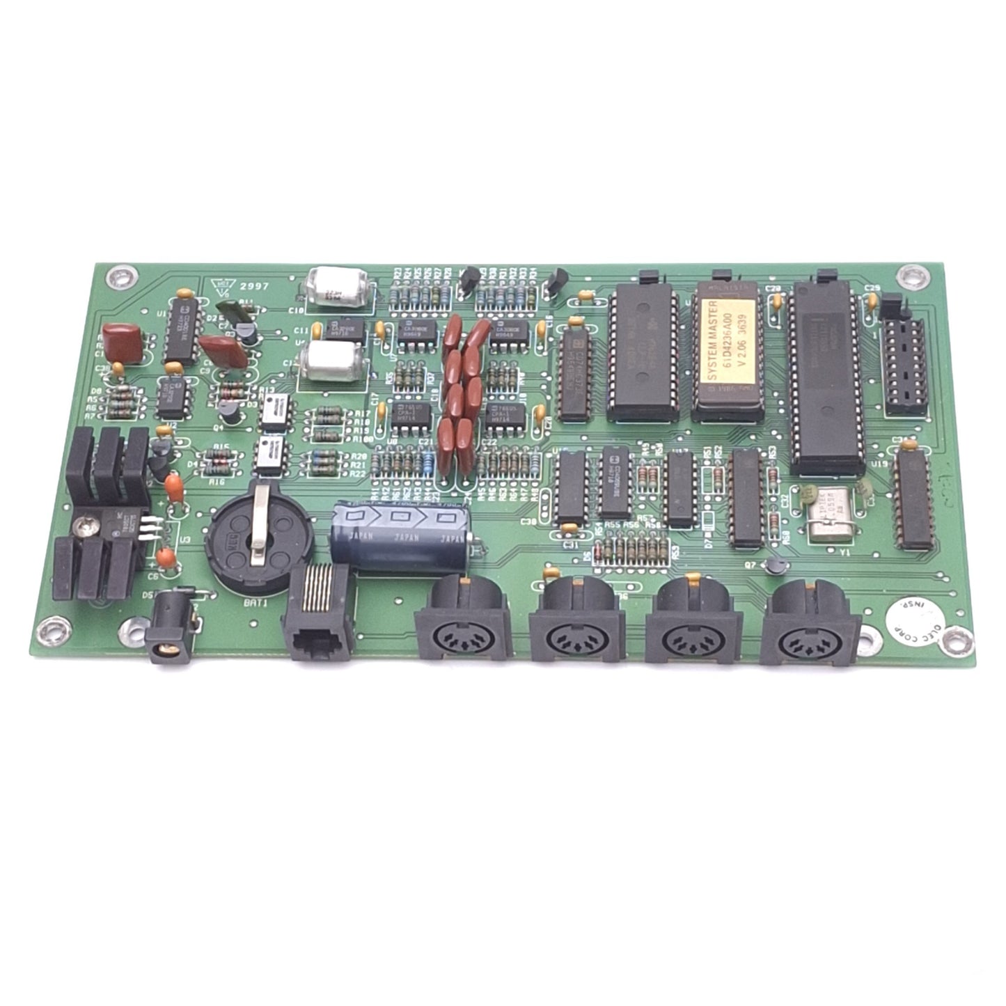 Used Olec 17AI441 REV E2 Remote System Board, 4-Channel 5-Pin DIN Ports, RJ12