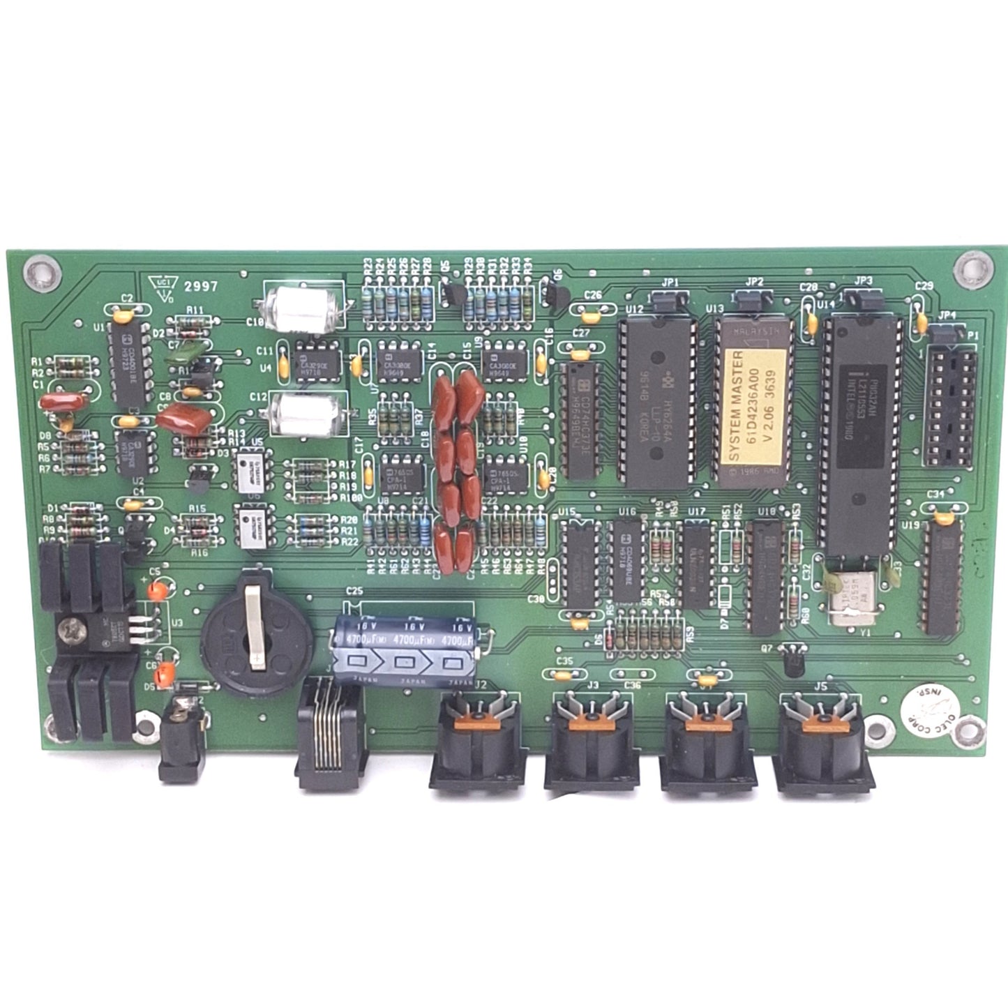 Used Olec 17AI441 REV E2 Remote System Board, 4-Channel 5-Pin DIN Ports, RJ12