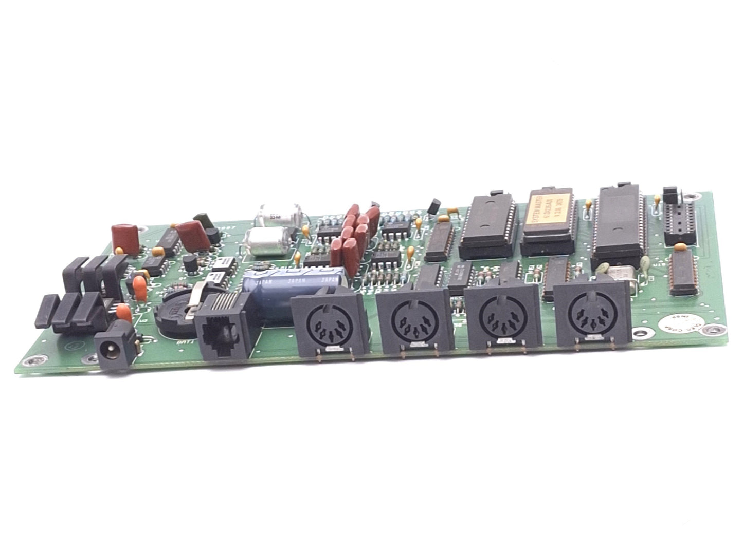 Used Olec 17AI441 REV E2 Remote System Board, 4-Channel 5-Pin DIN Ports, RJ12