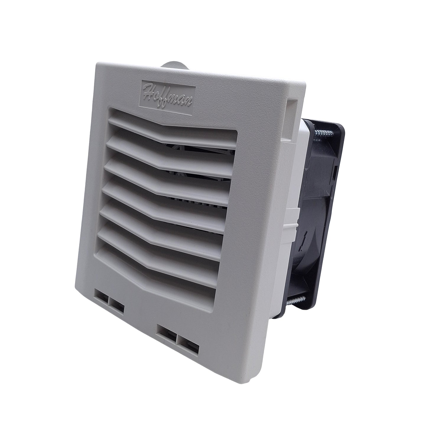 New – Open box Hoffman HF0524414 nVent Enclosure Filter Fan 24VDC, 35CFM, 5in x 5in
