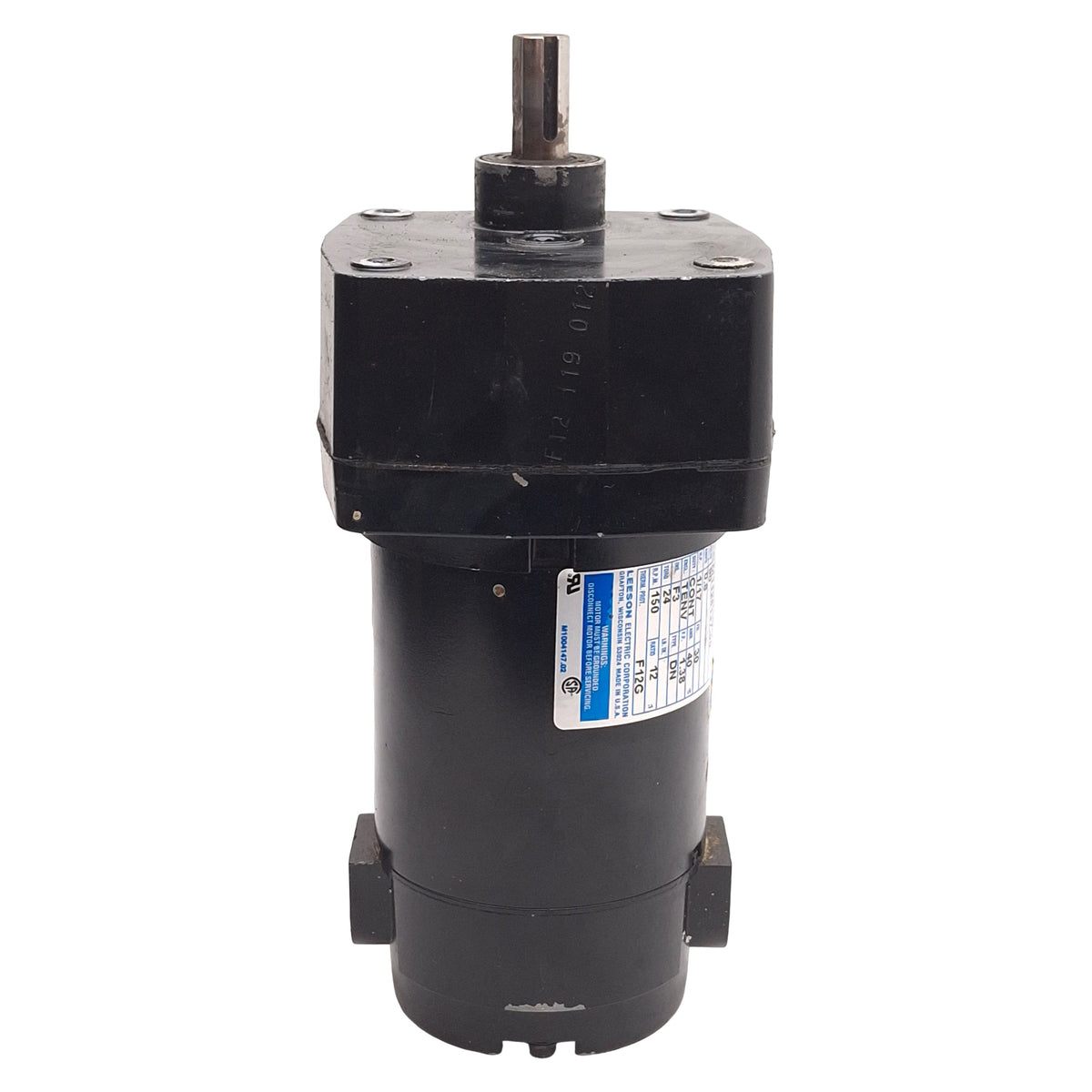 Used Leeson CM30D18NZ4C M1125137.00 Gearmotor, 12:1, 1/17HP, 24lb-in, 150rpm, 90VDC