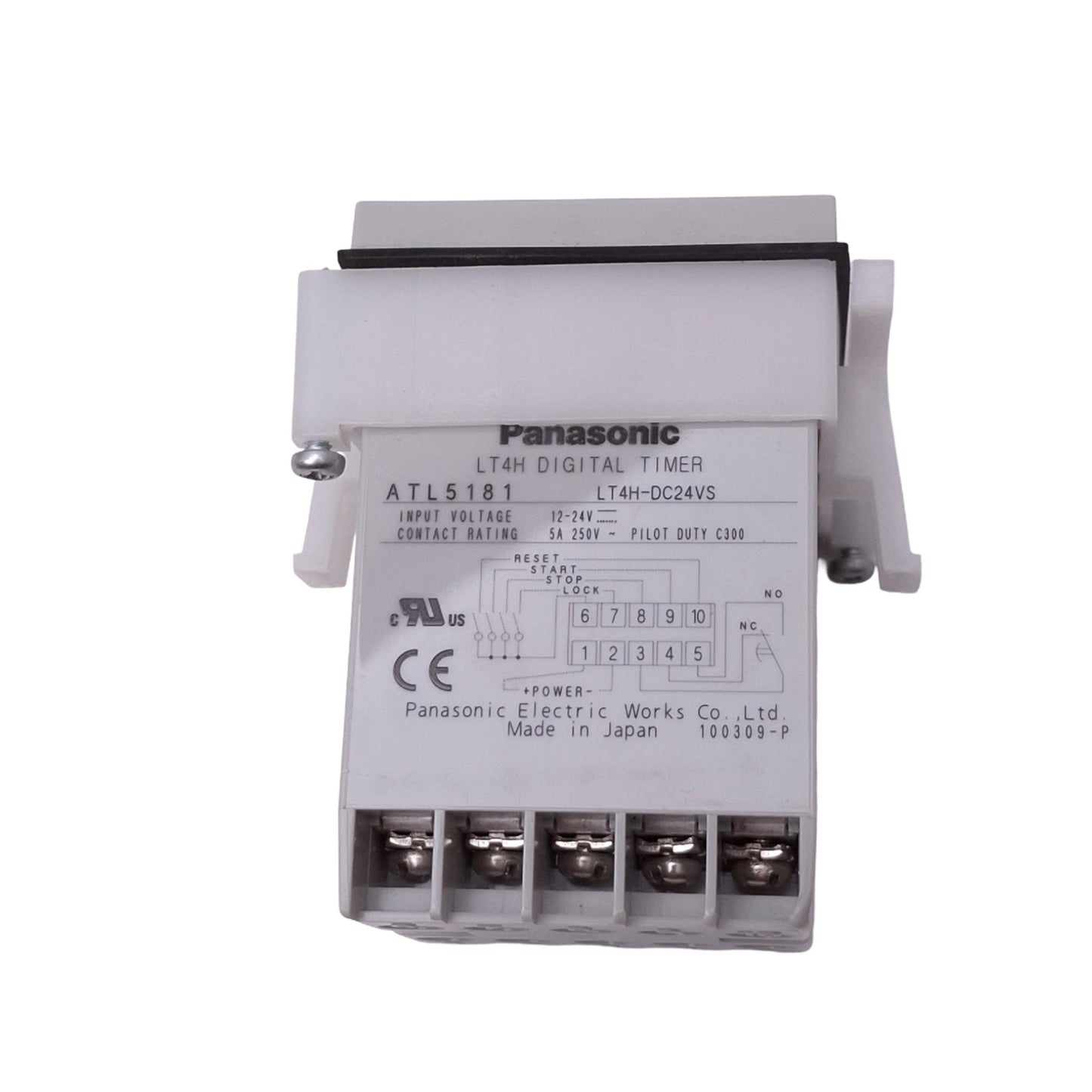 Used Panasonic LT4H-DC24VS Digital Timer Delay Relay, SPDT, 0.001s-999.9h, 24VDC Coil