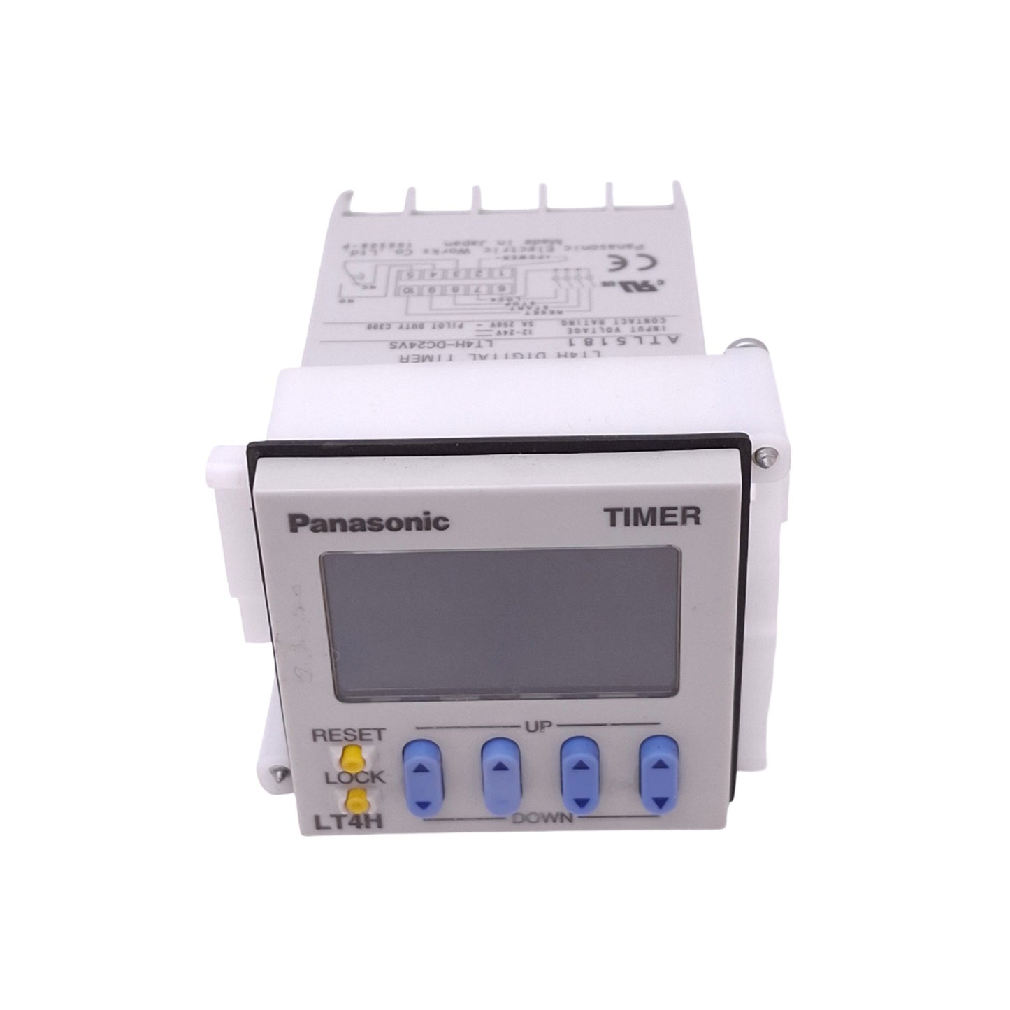 Used Panasonic LT4H-DC24VS Digital Timer Delay Relay, SPDT, 0.001s-999.9h, 24VDC Coil
