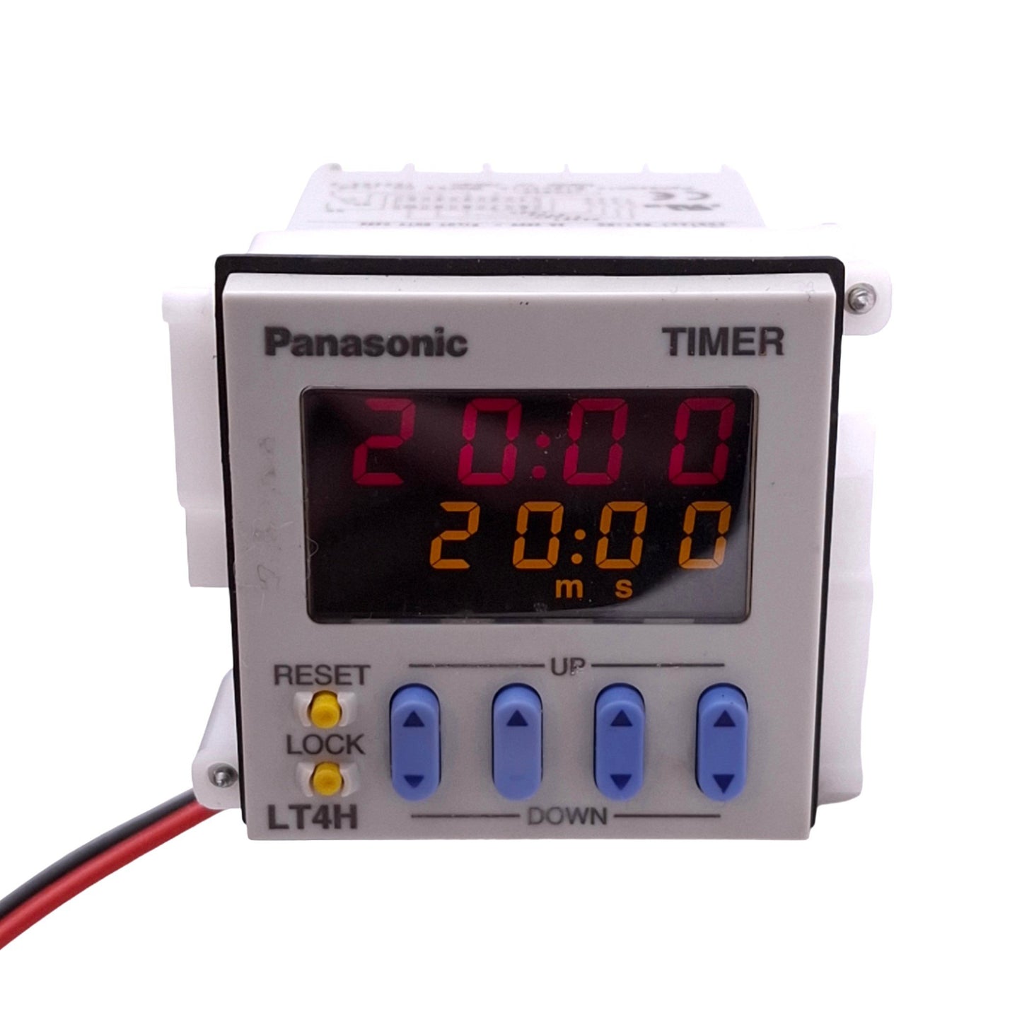 Used Panasonic LT4H-DC24VS Digital Timer Delay Relay, SPDT, 0.001s-999.9h, 24VDC Coil