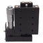 Used Deltron R401SD Side Drive Positioning Stage, 0.5in Travel, 2in x 1.75in, 40lbs