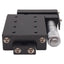 Used Deltron R401SD Side Drive Positioning Stage, 0.5in Travel, 2in x 1.75in, 40lbs