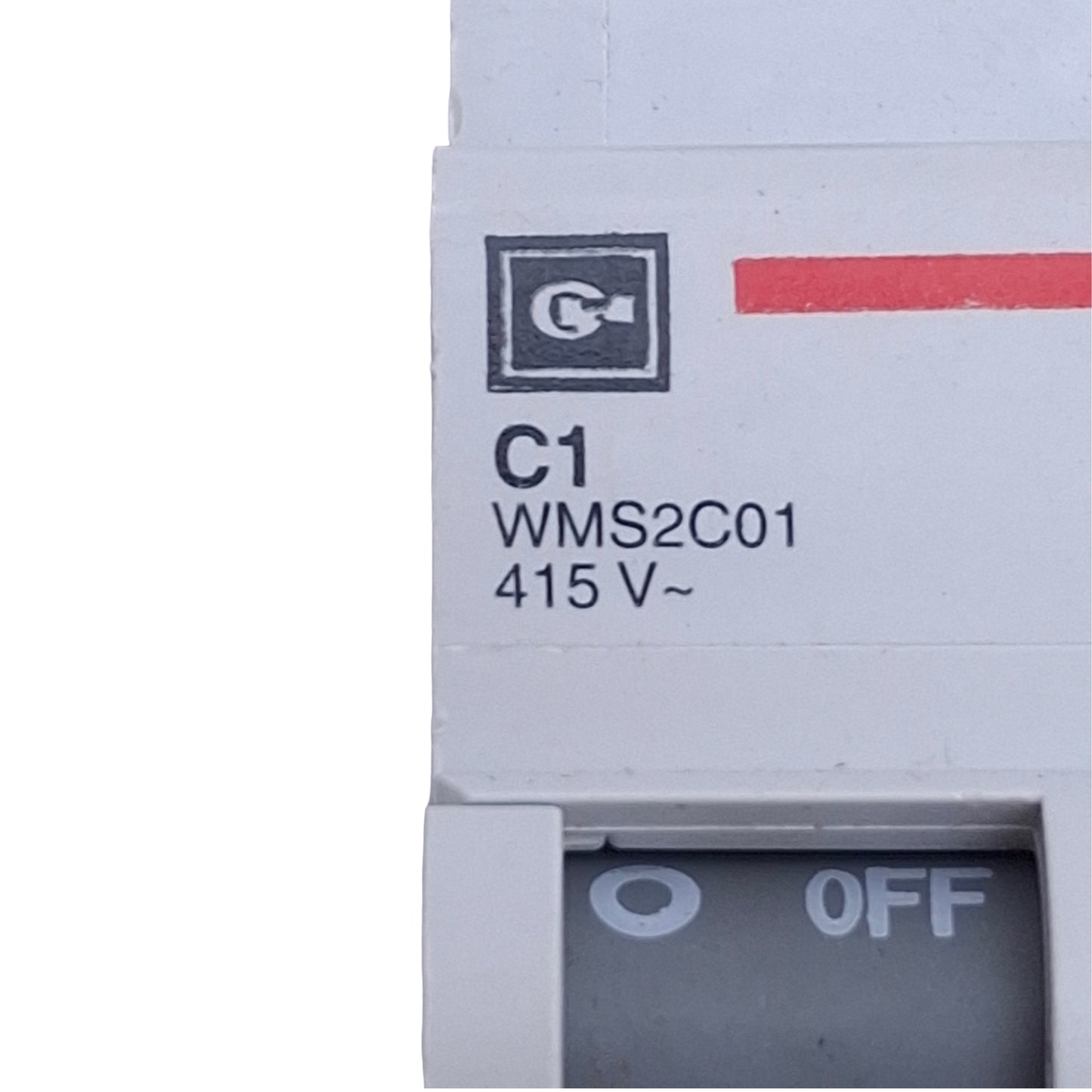 Used Lot of 5 Cutler Hammer WMS2C01 Circuit Breaker 2-Pole, 1A 415VAC, DIN Mount