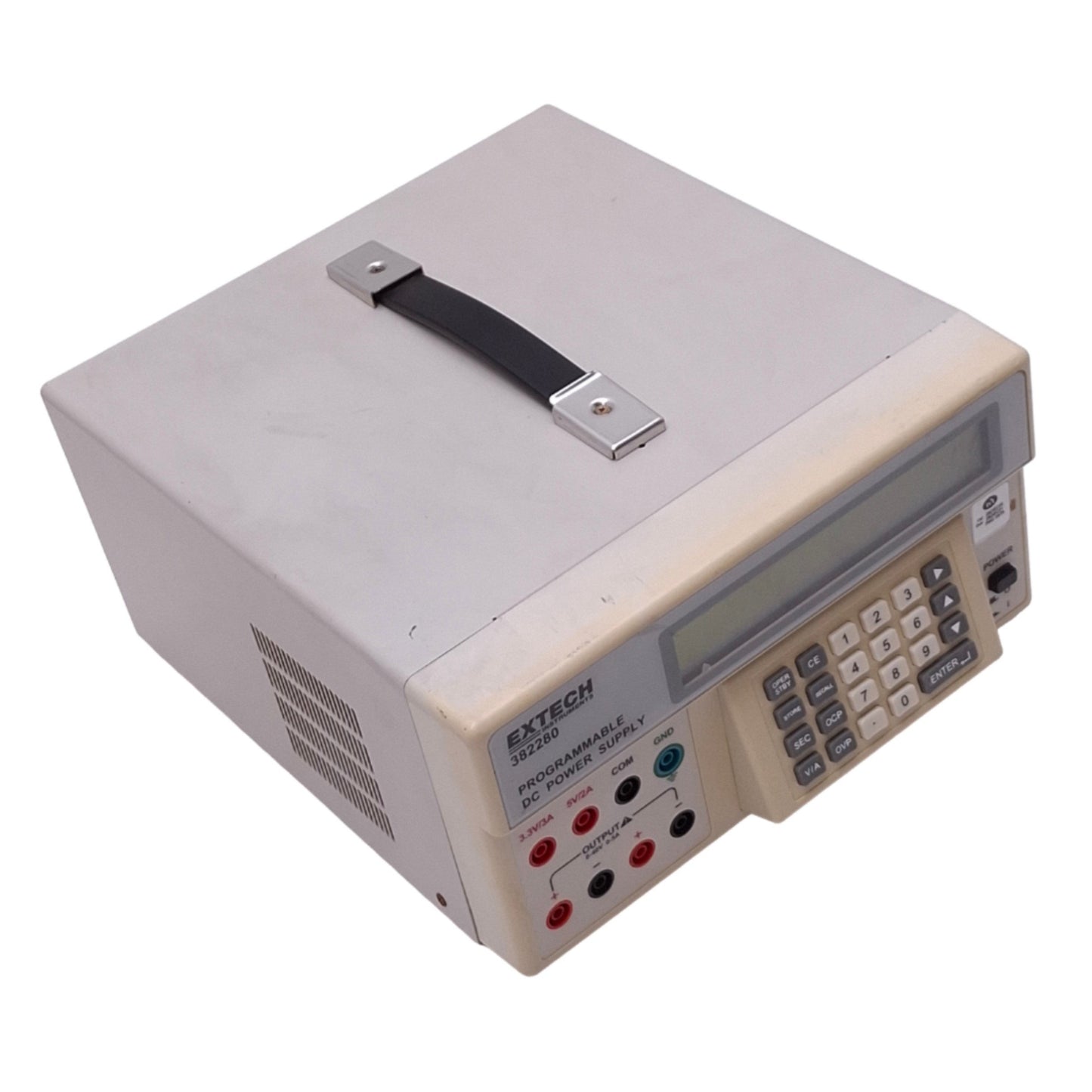 Used Extech 382280 Programmable DC Power Supply, 0-40V 0-5A Out, 200W Max, RS232