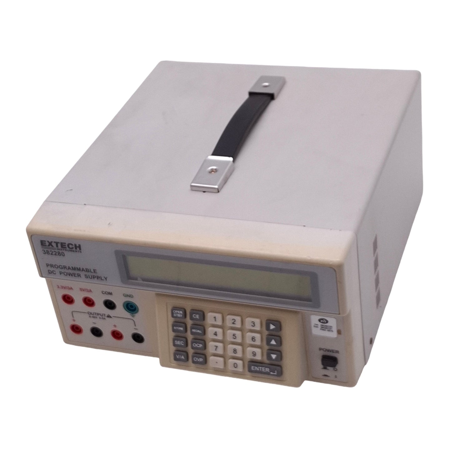 Used Extech 382280 Programmable DC Power Supply, 0-40V 0-5A Out, 200W Max, RS232