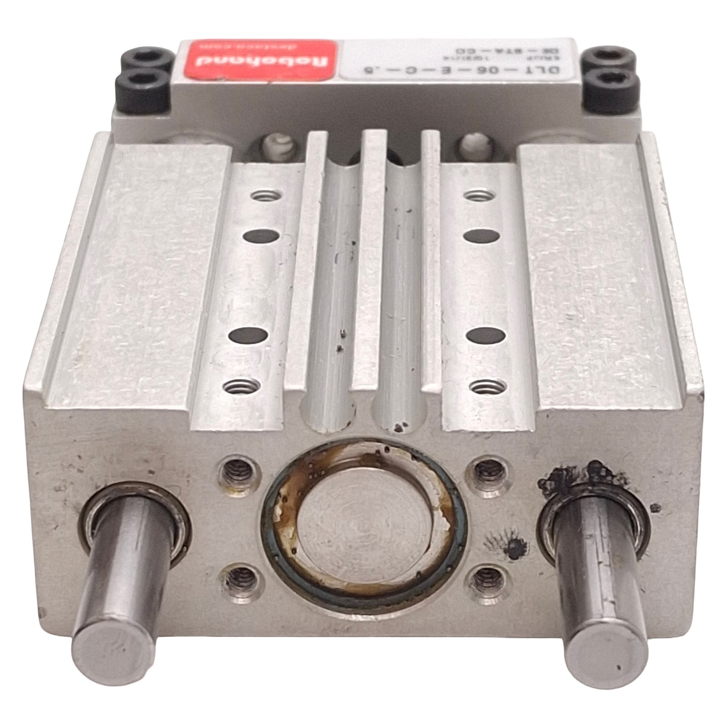 Used Destaco DLT-06-E-C-.5 Robohand Linear Slide, 0.5in Stroke, 100psi, 10-32 Ports