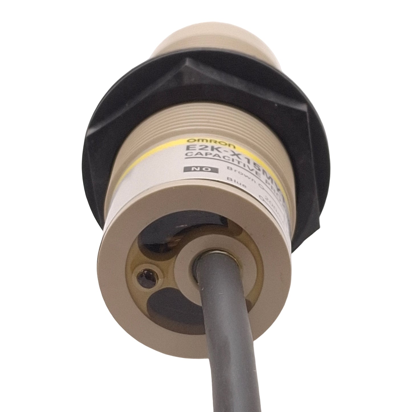 New Omron E2K-X15MY1 Capacitive Proximity Sensor, SCR-NO, 15mm Range, 100-240VAC, 2m