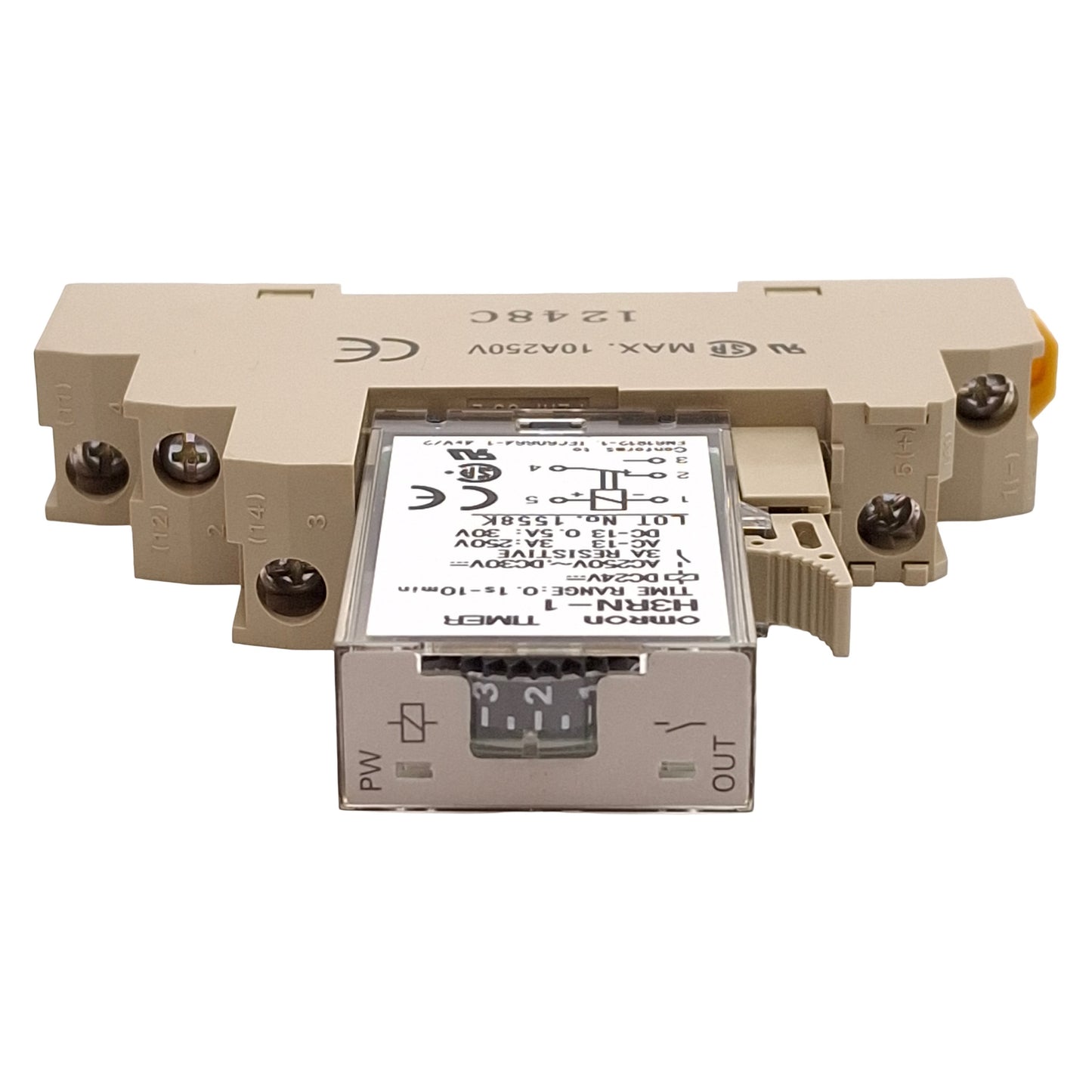 Used Omron H3RN-1 Solid State Timer Relay, SPDT, 0.1s-10min, 30VDC/240VAC, 24VDC Coil