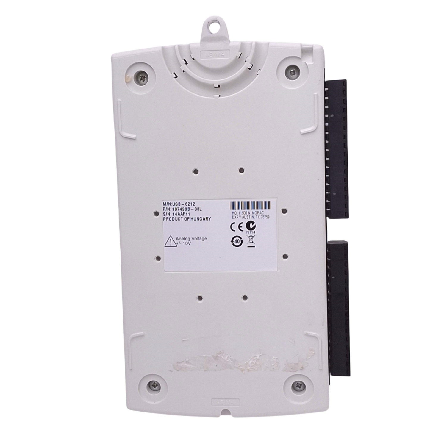 Used National Instruments USB-6212 197493B-03L I/O Device, 16AI 2AO, 32DIO Max, USB-B