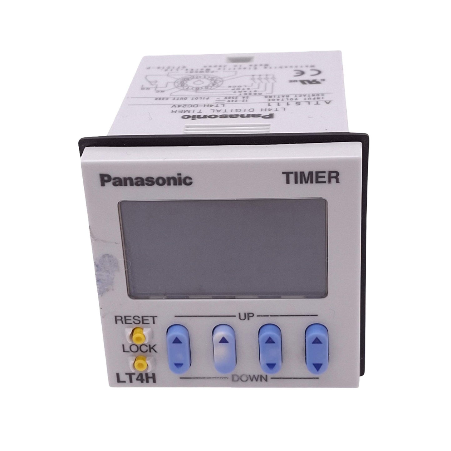 Used Panasonic LT4H-DC24V Digital Timer Delay Relay, SPDT, 0.001s-999.9h, 24VDC Coil
