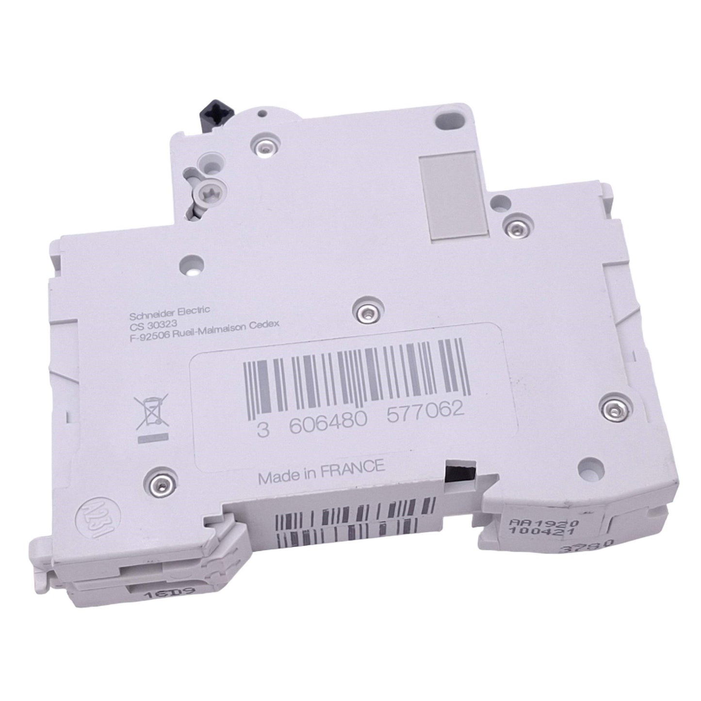 New – Open box Schneider Electric M9F14106 Circuit Breaker, 1-Pole 6A, 240VAC Max, DIN Rail