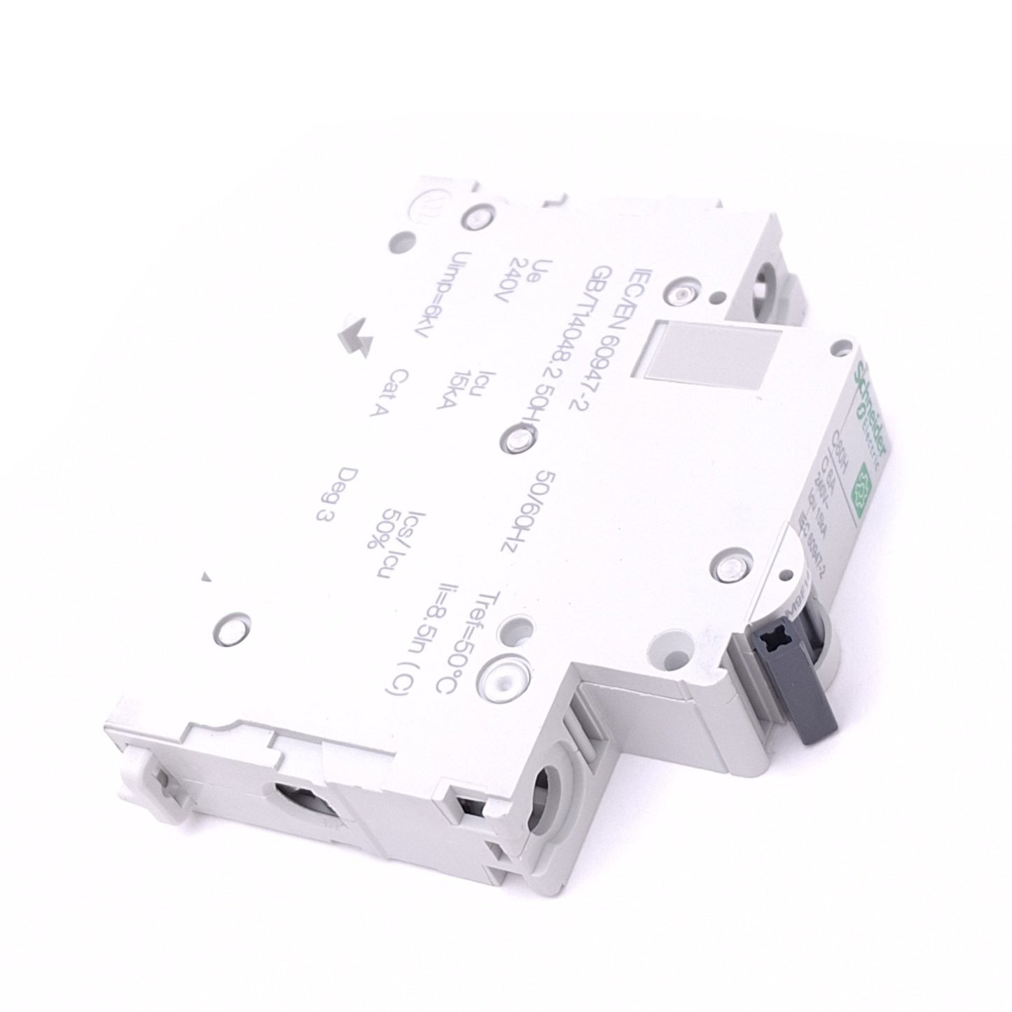 New – Open box Schneider Electric M9F14106 Circuit Breaker, 1-Pole 6A, 240VAC Max, DIN Rail