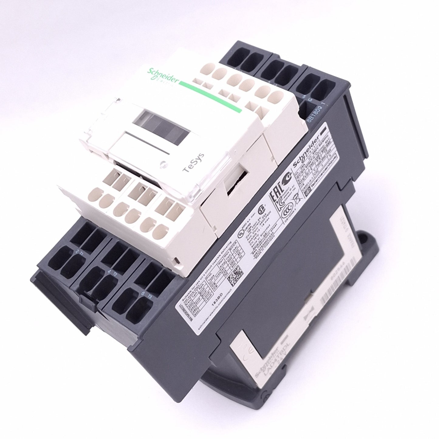 New Schneider Electric LC1D183BD Motor Contactor, 3-Pole 3-Phase 600VAC, 24VDC Coil