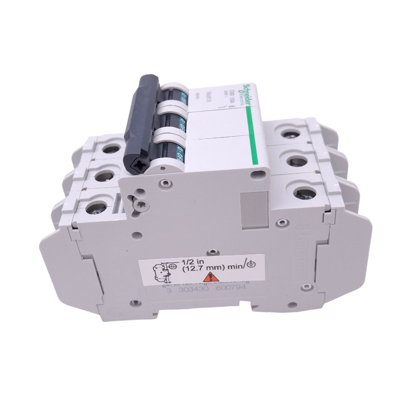 New Schneider Electric 60179 Multi9 Circuit Breaker, 3-Pole 15A, 240VAC, DIN Rail