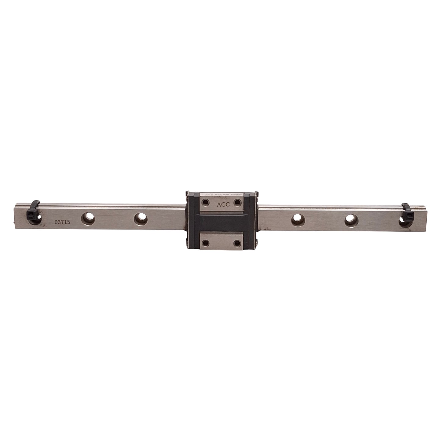 Used THK RSR12ZM Linear Guide Assembly, 12x190mm Rail, 35x27mm Carriage, 2.65kN