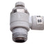 Used Lot of 4 SMC AS2201F-N02-07S Speed Control Fitting, 1/4in NPT to 1/4in OD Tube