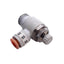 Used Lot of 4 SMC AS2201F-N02-07S Speed Control Fitting, 1/4in NPT to 1/4in OD Tube