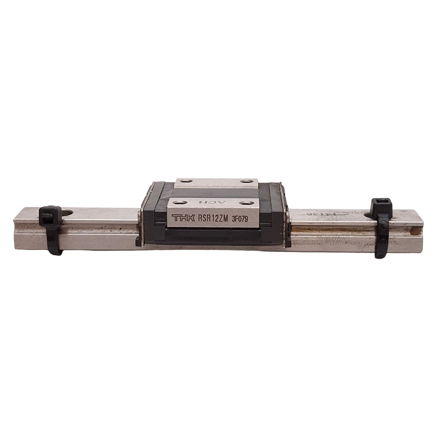 Used THK RSR12ZM Linear Guide Assembly, 12x95mm Rail, 35x27mm Carriage, 2.65kN