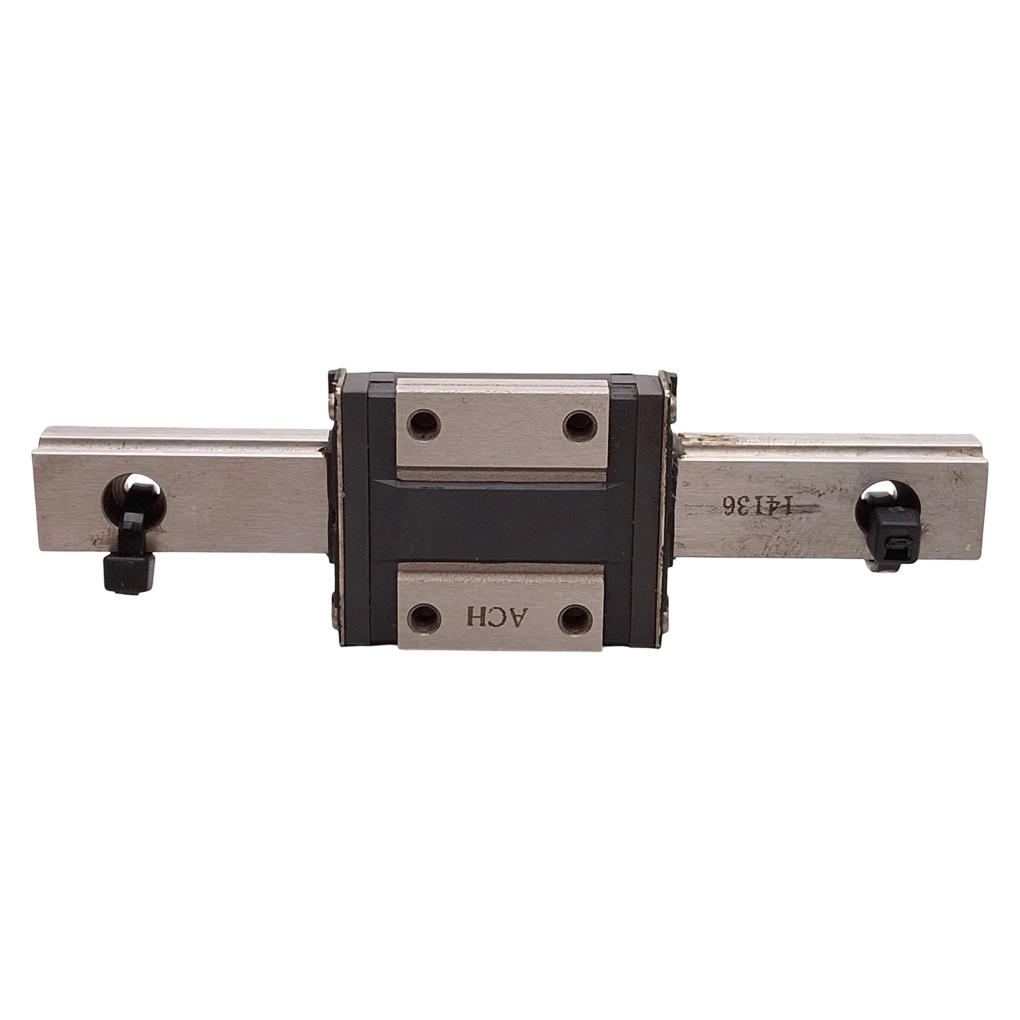 Used THK RSR12ZM Linear Guide Assembly, 12x95mm Rail, 35x27mm Carriage, 2.65kN