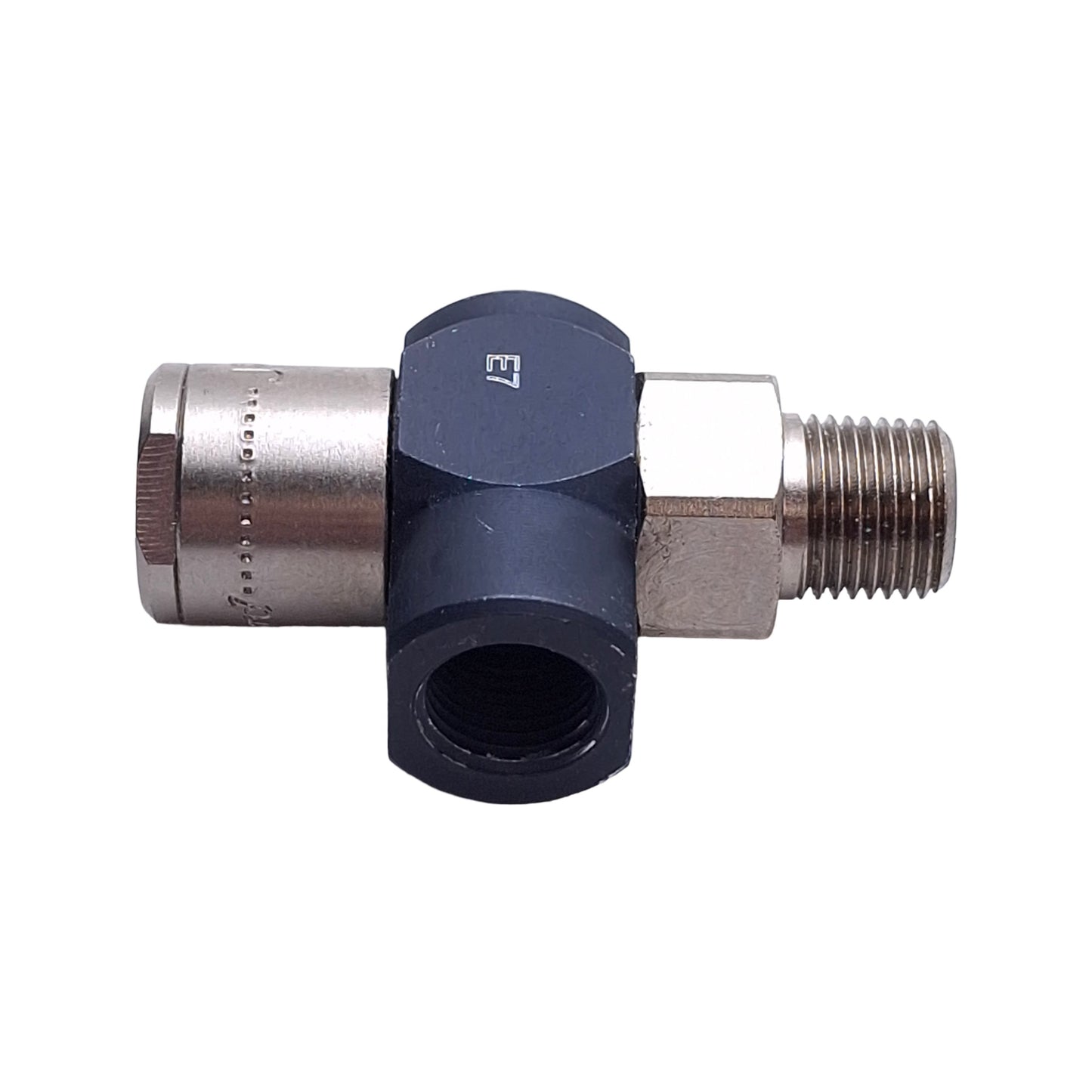 Used Clippard JPC-3FPN Pilot Operated Check Valve, 1/8in NPT to 10-32, 300psig Max