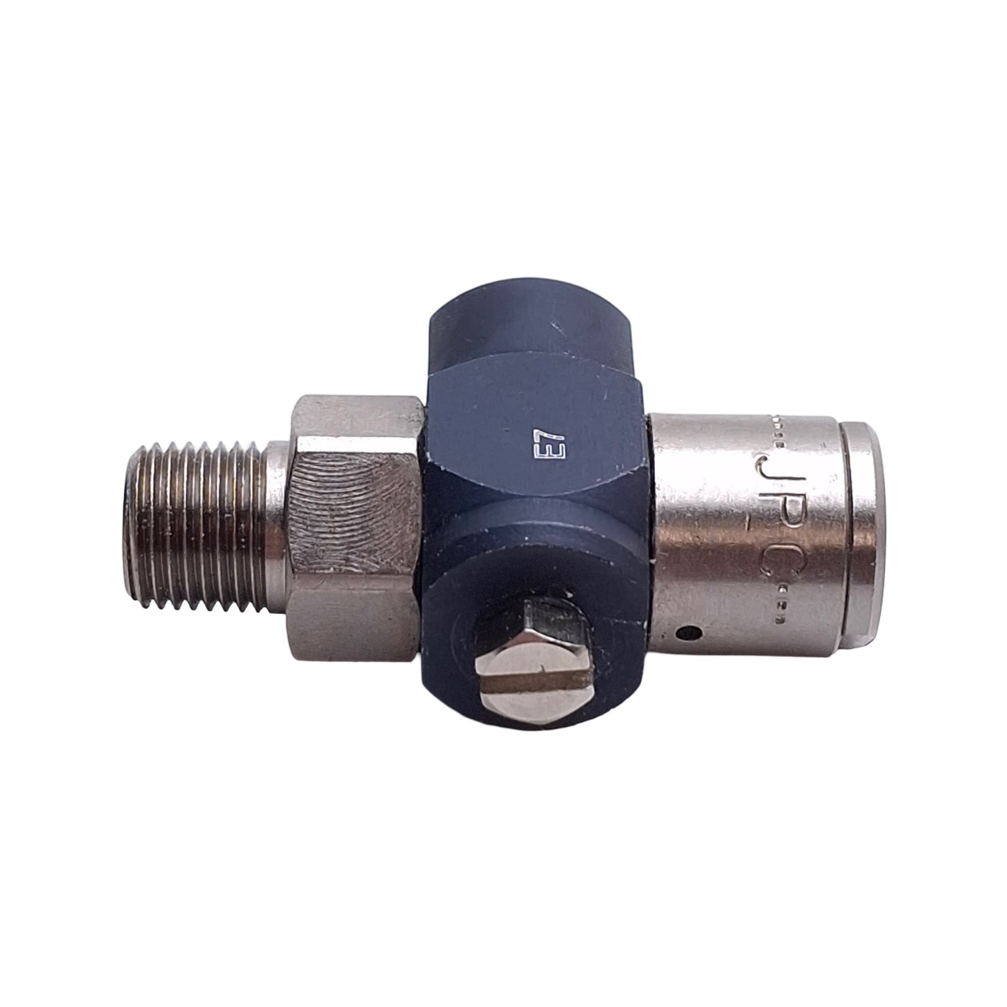 Used Clippard JPC-3FPN Pilot Operated Check Valve, 1/8in NPT to 10-32, 300psig Max