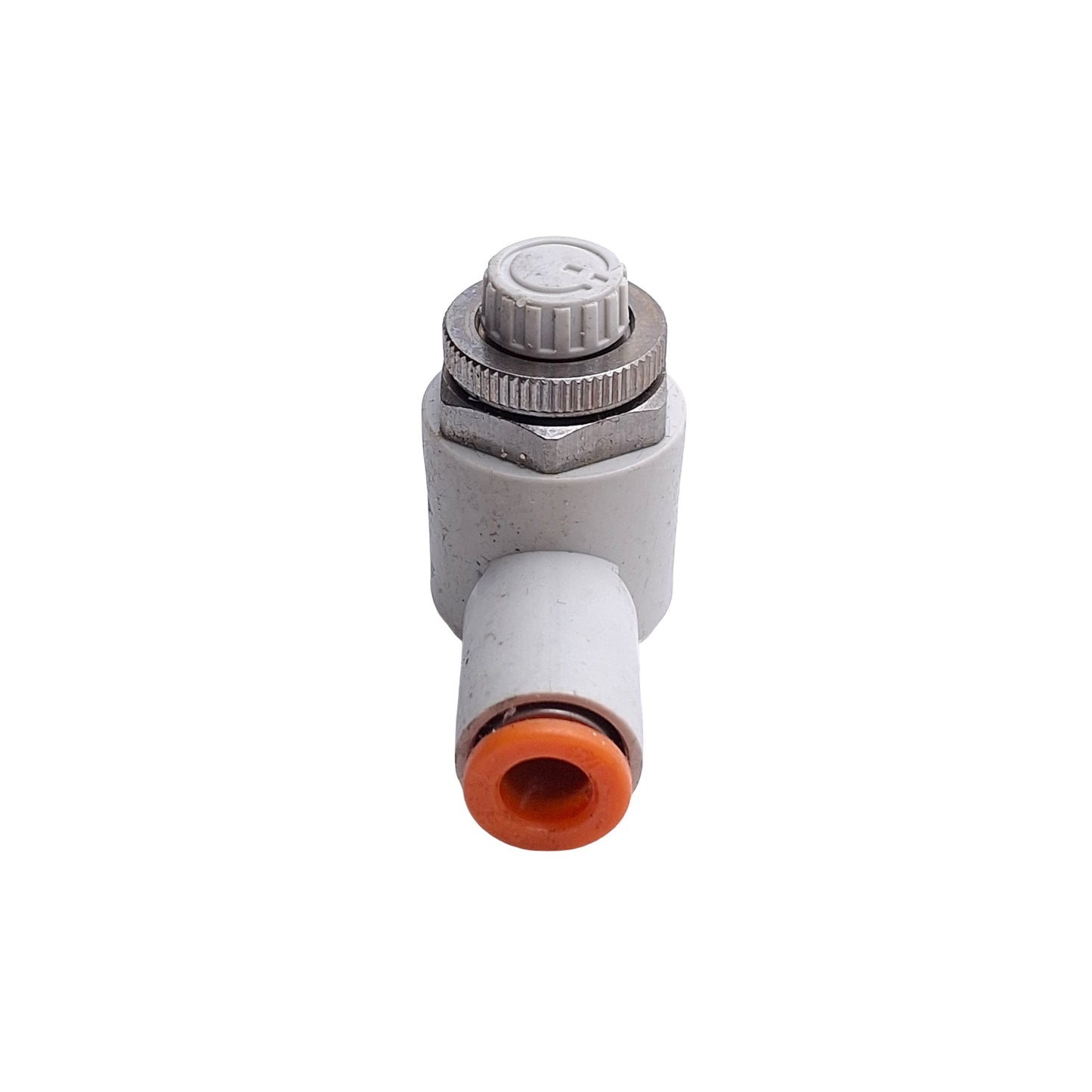 Used Lot of 2 SMC AS3001F-07-J Speed Control Fittings, 1/4in OD Tube, 1.0MPa Max