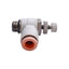 Used Lot of 4 SMC AS2201F-U01-07 Flow Control Elbow Fitting, 1/8in Uni x 1/4in Tube