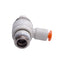 Used Lot of 4 SMC AS2201F-N02-03S Flow Control Fitting, 1/4in NPT to 5/32in OD Tube