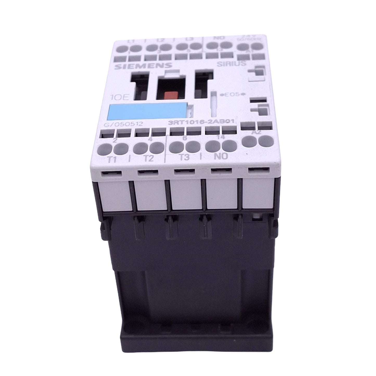 Used Siemens 3RT1016-2AB01 Contactor Relay, 3-Pole + 1NO Aux, 10A 600VAC, 24VAC Coil