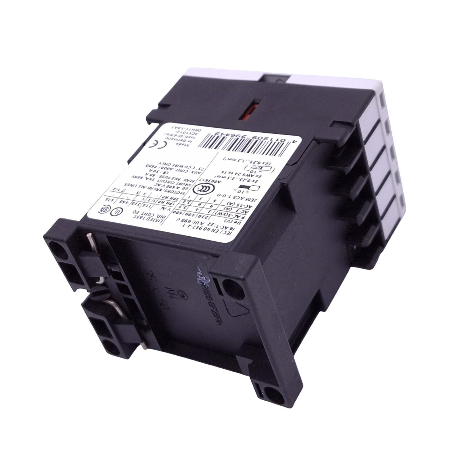 Used Siemens 3RT1016-2AB01 Contactor Relay, 3-Pole + 1NO Aux, 10A 600VAC, 24VAC Coil