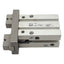 Used SMC MHZL2-16D3 2-Jaw Pneumatic Parallel Gripper, ø16mm Bore, 12mm Stroke, M5x0.8