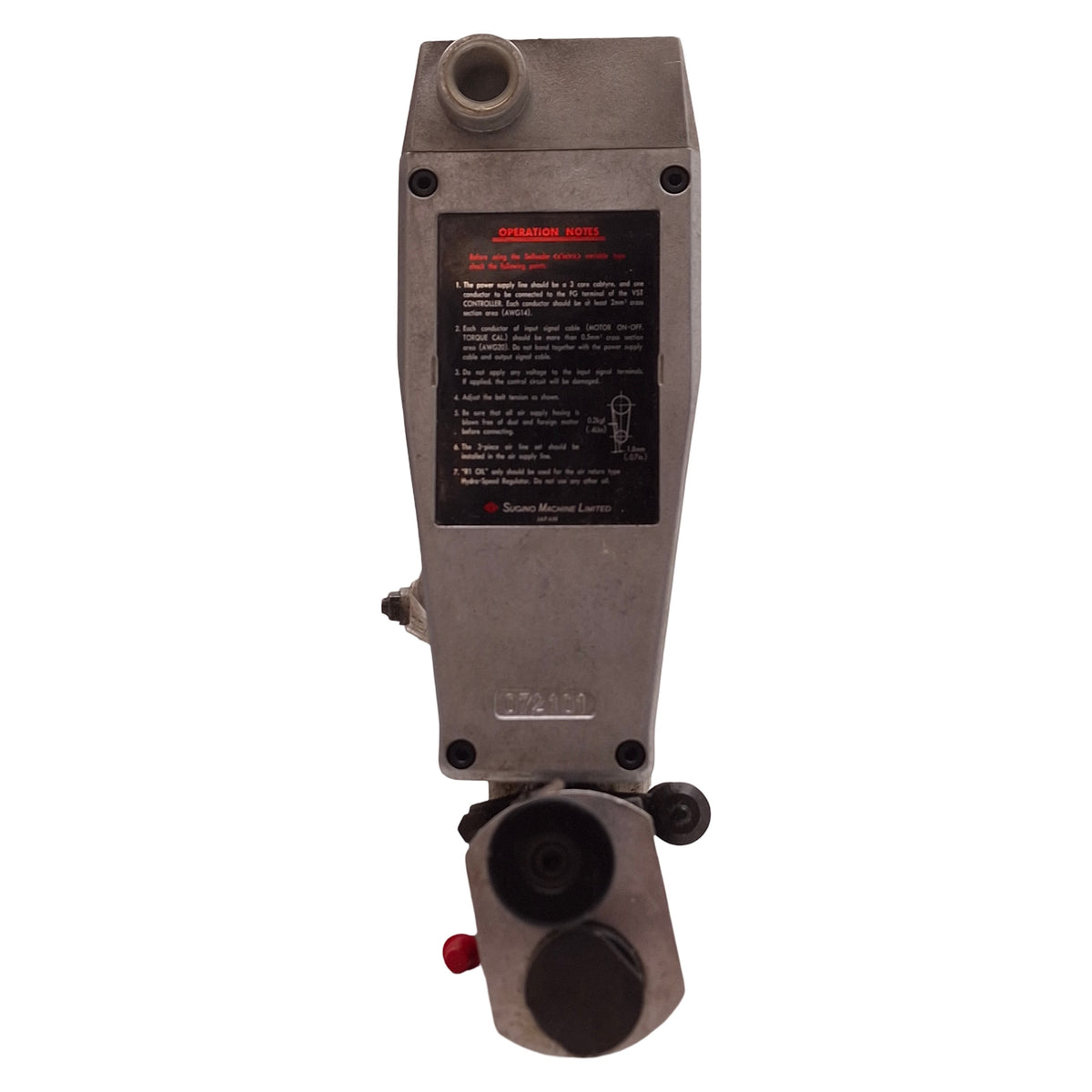 Used Sugino ESA-W-3100VSTE Selfeeder Electric Drill 105-270VDC, 3.15in Stroke