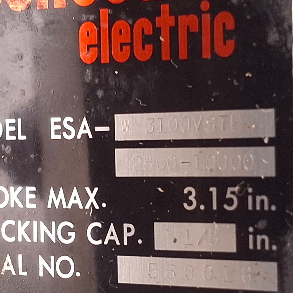 Used Sugino ESA-W-3100VSTE Selfeeder Electric Drill 105-270VDC, 3.15in Stroke