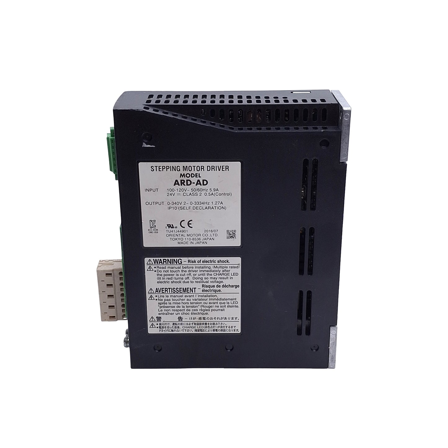 Used Oriental Motor ARD-AD AlphaStep Stepper Motor Driver 120VAC In, *Connectors*
