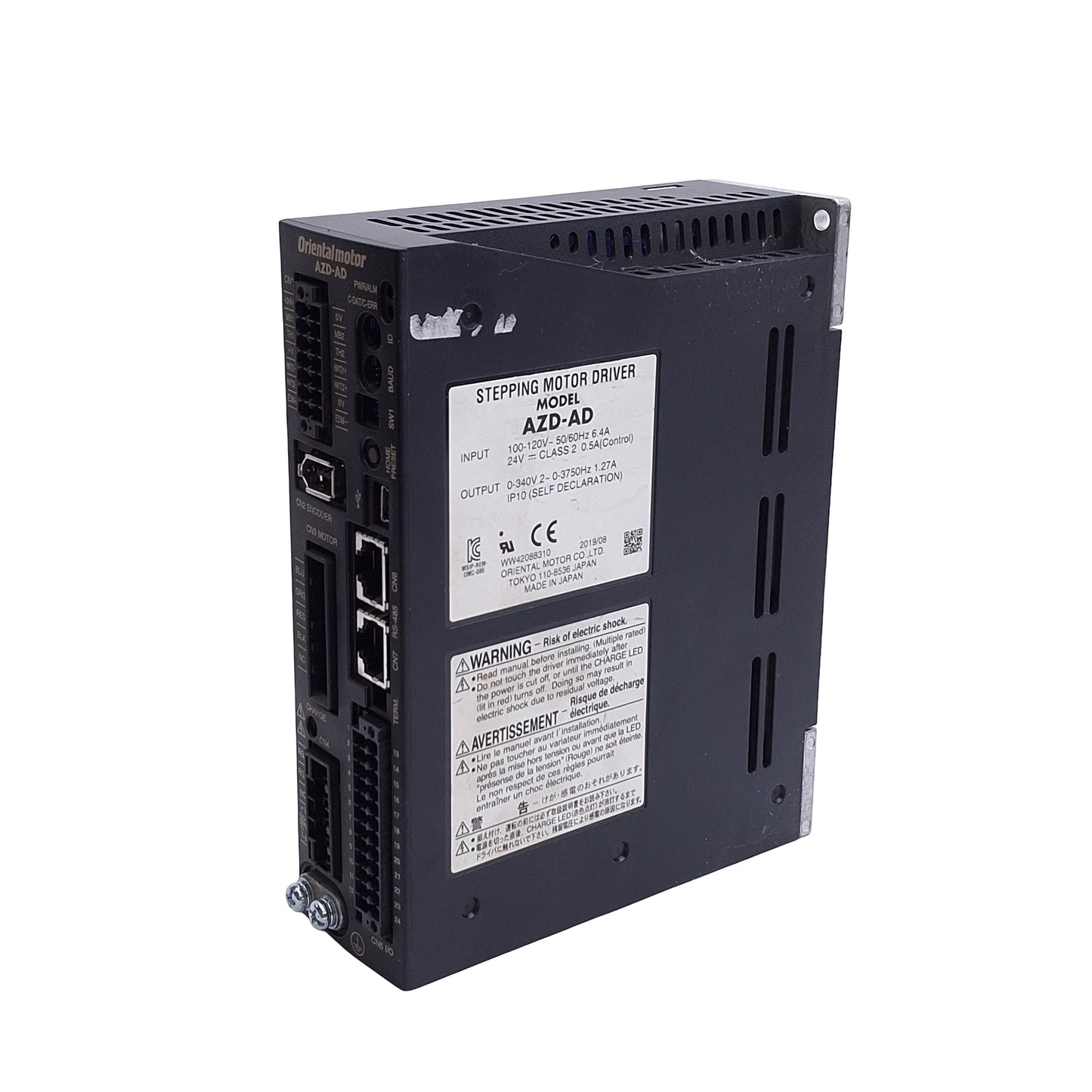 Used Oriental Motor AZD-AD AlphaStep Stepper Motor Driver 120VAC In *Connectors*