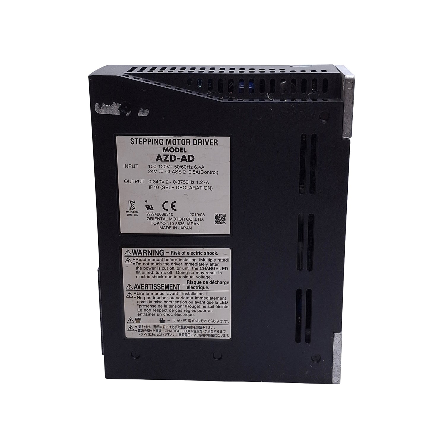 Used Oriental Motor AZD-AD AlphaStep Stepper Motor Driver 120VAC In *Connectors*
