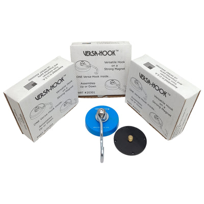 New Lot of 3 Versa-Hook 20301 Versatile Magnetic Tool Hook, Blue, ø58mm OD