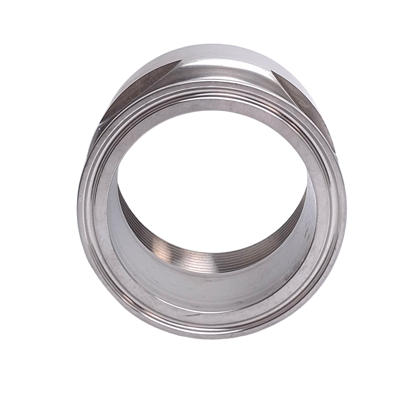Used VNE EG22 ZH1504703 Female Sanitary Adapter, 2.5in NPT to Sanitary Flange